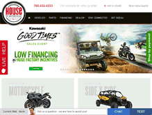 Tablet Screenshot of nchouseofmotorcycles.com